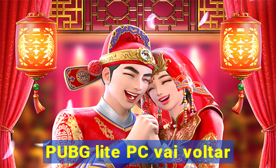 PUBG lite PC vai voltar